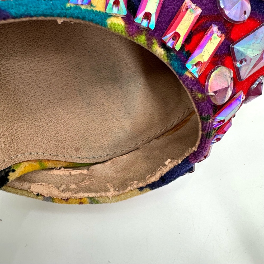 STEVE MADDEN Heels GALACTIK Womens 7.5 M Rhinestone Colorful Stilettos DAMAGE - Picture 7 of 15